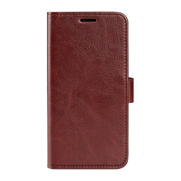For Motolora Moto G84 R64 Texture Horizontal Flip Leatherette Phone Case(Brown)