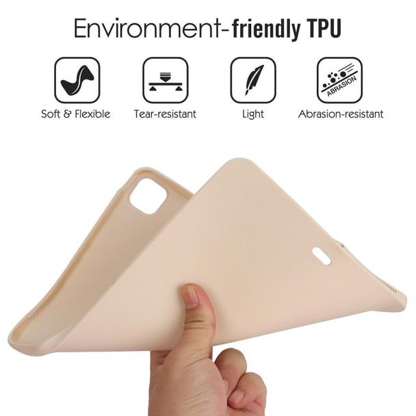 For iPad Pro 11 2022 / 2021 / 2020 Oil Spray Skin-friendly TPU Tablet Case(Milk White)