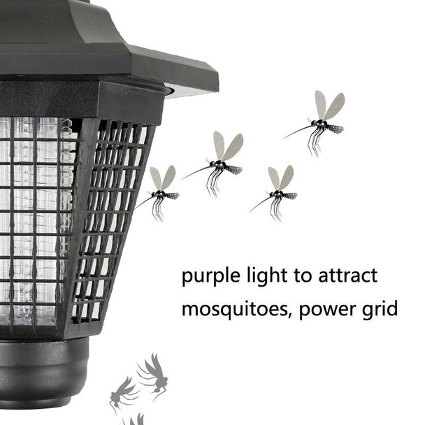 3 LED Solar Outdoor Waterproof Hexagon Mosquito Killer Light, Style: Floor Type