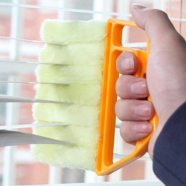 3 PCS Microfiber Blind Dust Removal Cleaning Brush, Size: 16x13.5cm(Yellow Green)