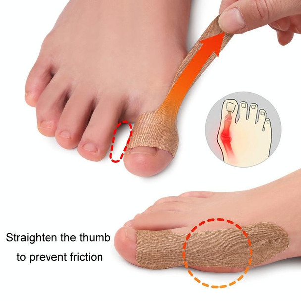 2sheets/pack Toe Valgus Orthopedic Patch Finger Tendon Sheath Fixation Patch(Skin Color)