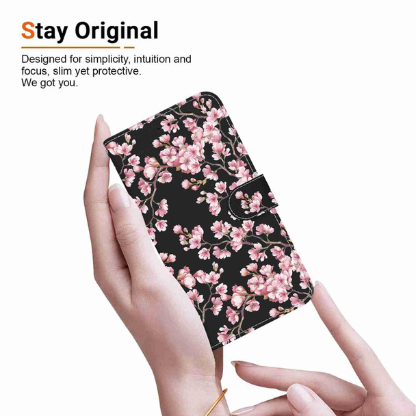 For Tecno Camon 19 Neo Crystal Texture Colored Drawing Leatherette Phone Case(Plum Bossom)