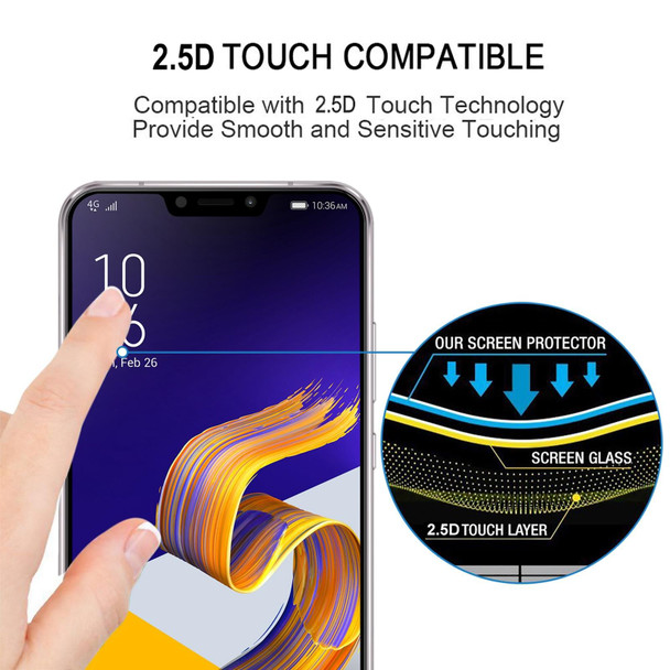 Asus ZenFone Max Pro ZB602KL Full Glue Full Cover Screen Protector Tempered Glass Film