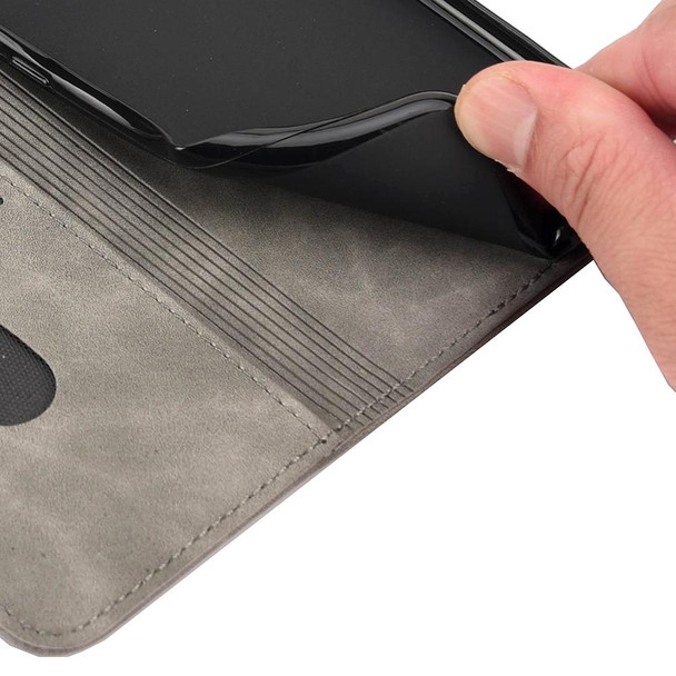 Skin Feel Splicing Leather Phone Case - iPhone X / XS(Grey)