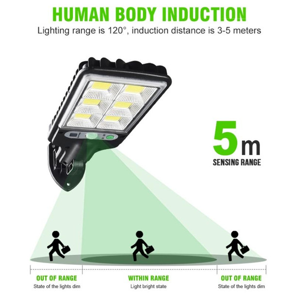 Solar Street Light LED Human Body Induction Garden Light, Spec: 616C-30 COB With Remote Control