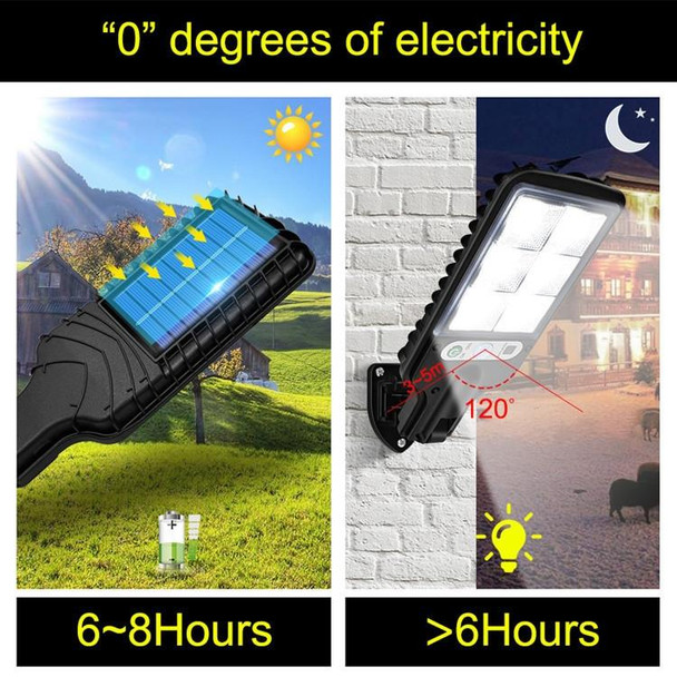 Solar Street Light LED Human Body Induction Garden Light, Spec: 616C-30 COB With Remote Control