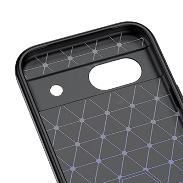 For Google Pixel 8a Litchi Texture Shockproof TPU Phone Case(Black)
