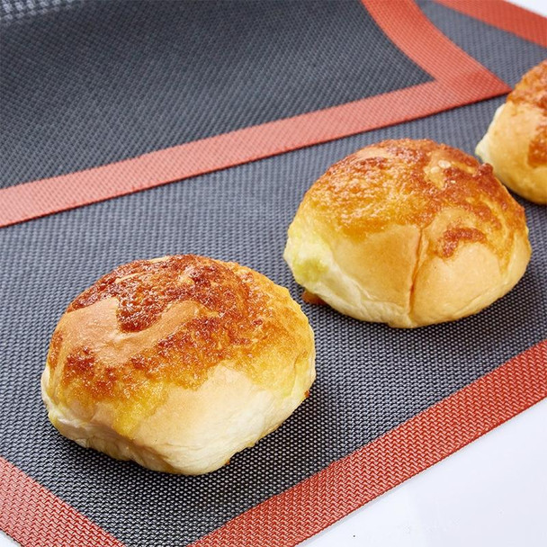 2 PCS PJ-060123 High Temperature Breathable Silicone Oven Bread Baking Mat Lightning Puff Mat, Specification: 27.5 x 27.5cm