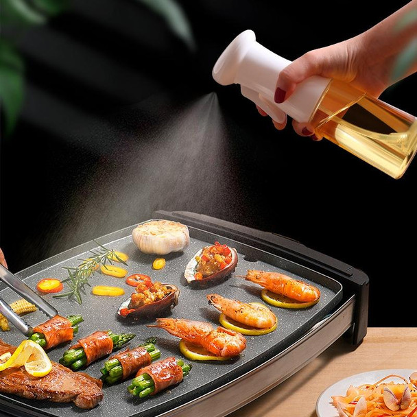 Edible Oil Spray Bottle Barbecue Leakproof Oil Sprayer Bottle( White)