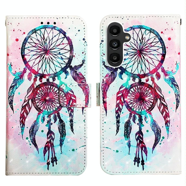 For Samsung Galaxy A05s 3D Painting Horizontal Flip Leatherette Phone Case(Color Drop Wind Chimes)