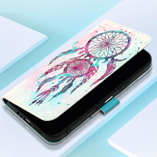 For Samsung Galaxy A05s 3D Painting Horizontal Flip Leatherette Phone Case(Color Drop Wind Chimes)