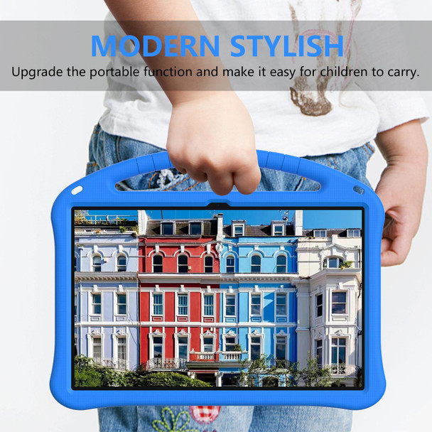 For Samsung Galaxy Tab S8 Ultra EVA Shockproof Tablet Case with Holder(Blue)