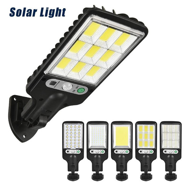 616 Solar Street Light LED Human Body Induction Garden Light, Spec: 60 SMD With Remote Control