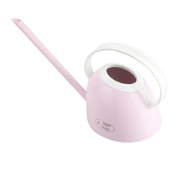 Gardening Watering Pot Pouring Pots Home Long Mouth Kettle Office Home Plastic Sprinkler, Capacity: 1.0L, Random Color Delivery