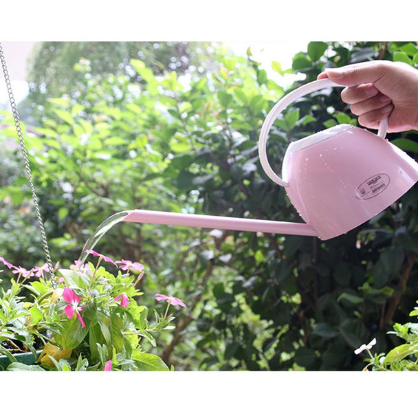 Gardening Watering Pot Pouring Pots Home Long Mouth Kettle Office Home Plastic Sprinkler, Capacity: 1.0L, Random Color Delivery