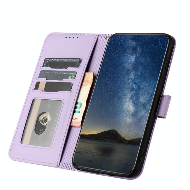 For Xiaomi Redmi Note 12 Pro Datura Flower Embossed Flip Leather Phone Case(Purple)