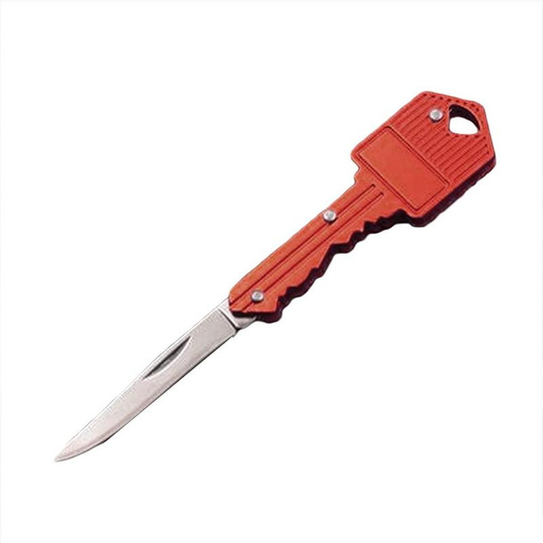 Key Chain Portable Folding Knife Peeler Mini Camping Key-shaped Self-defense Knife