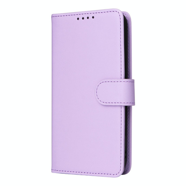 For Samsung Galaxy S21+ BETOPNICE BN-005 2 in 1 Detachable Imitate Genuine Leatherette Phone Case(Light Purple)