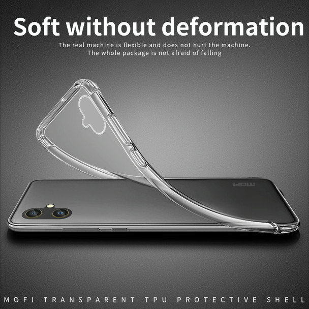 For Samsung Galaxy A05 MOFI Ming Series Ultra-thin TPU Phone Case(Transparent)