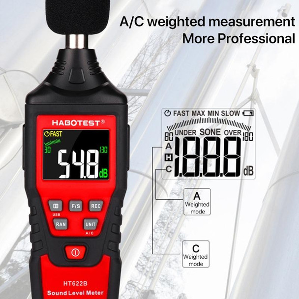 HABOTEST HT622B Household High Precision Digital Sound Level Meter