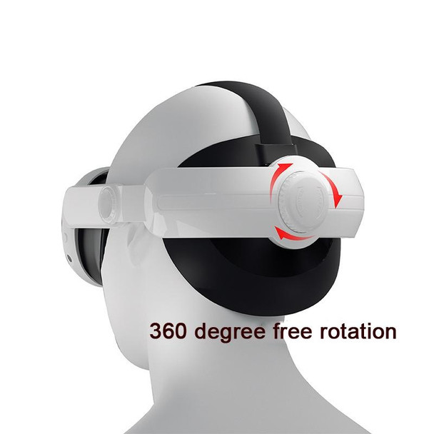 For Oculus/Meta Quest 3 VR  iplay Head Strap Reduce Pressure Adjustable Headband(White)