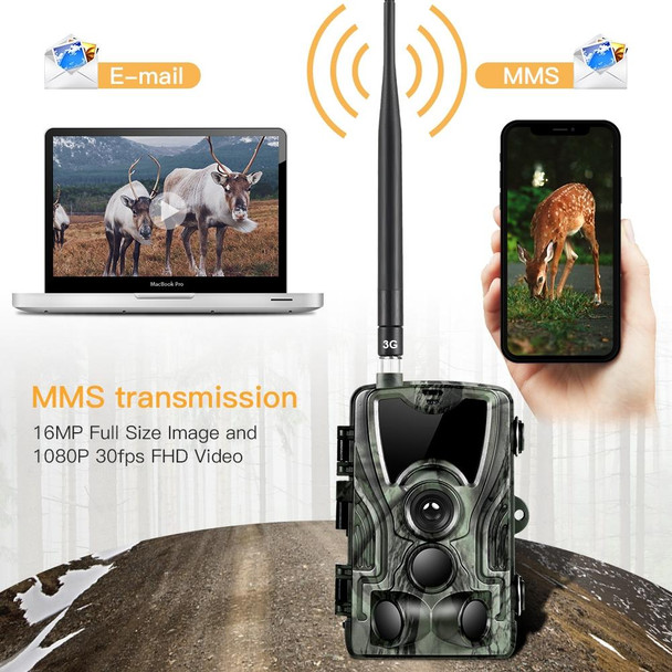 HC-801LTE-Li 4G Outdoor Tracking Hunting Camera 5000mAh Lithium Battery Version, With EU Plug Adapter