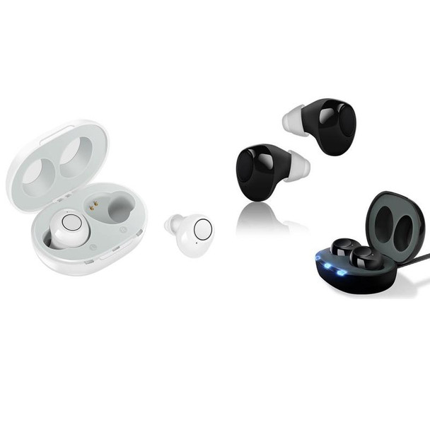 TWS In-Ear Sound Amplifier For Elderly Hearing Aid Headphones(White)