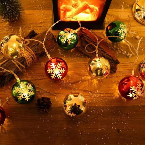 LED Christmas Decorative Ball Lights Scene Arrangement Lantern String, Spec: Battery Type 3m(Diamond)