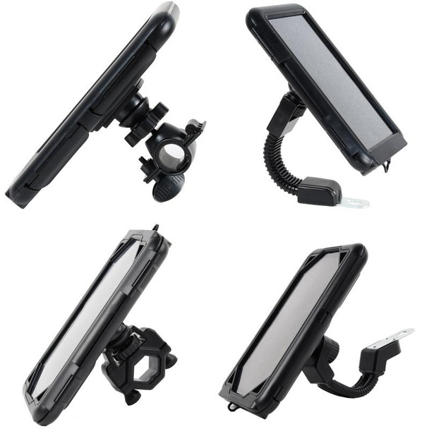 Motorcycle Bicycle Waterproof Mobile Phone Holder, Style: Handlebar (7 inch)