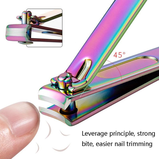 10 PCS Black Color Titanium Nail Shear Exfoliating Manicure Tool, Specification: Small Slope (Color Titanium)