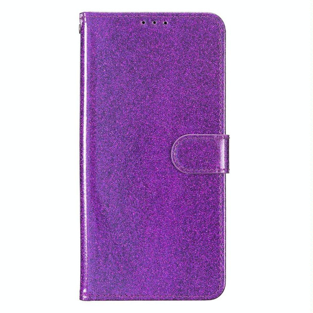 For OPPO A78 4G Glitter Powder Flip Leatherette Phone Case(Purple)
