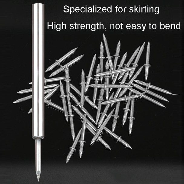 500pcs+5 Tools Skirting Non-Punch Markless Nails Single Headed Bi-Directional Crook Nails Bagged