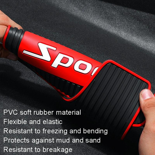 2pcs Car Tire Mud Flap Modification Plastic Anti-Splash Mud Flap, Style: Large Sports