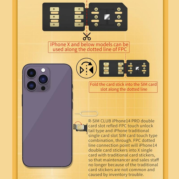 R-SIM18 CLUB Unlock Card Integrate TMSI / eSIM / ICCID / IPCC for iOS16 System