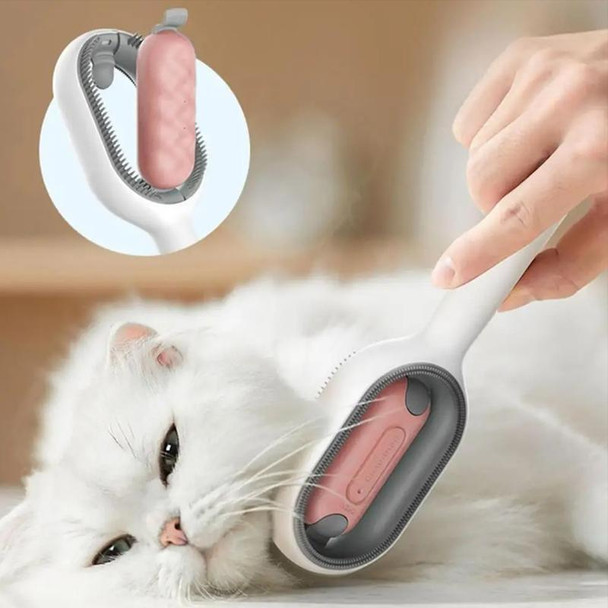 Pet Cats With Water Tank Hair Removal Comb Cleaning Hair Brush, Style: Short Hair (Pink)