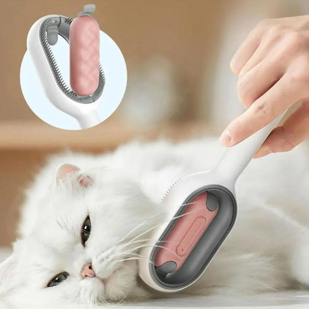 Pet Cats With Water Tank Hair Removal Comb Cleaning Hair Brush, Style: Short Hair (Blue)