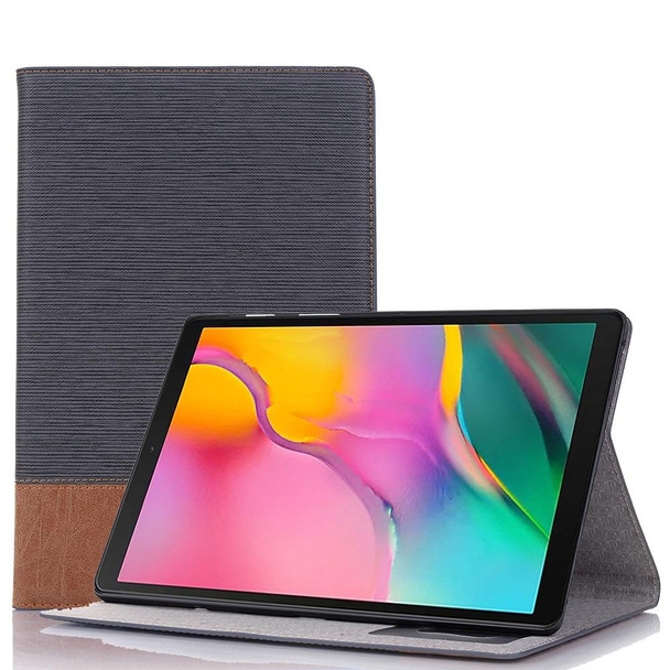 Samsung Galaxy Tab A7 T500 Cross Texture Leather Tablet Case(Dark Grey)