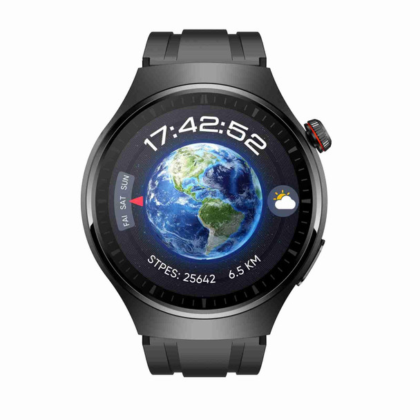 MT200 1.43 inch AMOLED IP67 Smart Call Watch, Support ECG/Body Temperature/Blood Glucose Monitoring(Black)