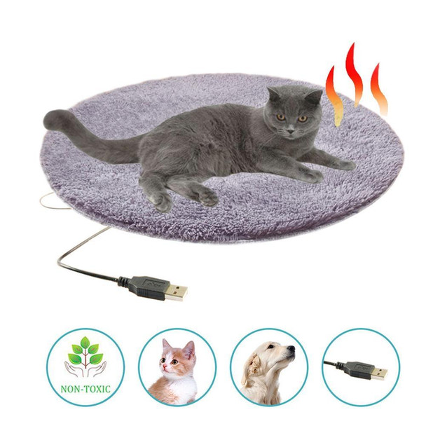 5V USB Pet Electric Heating Pad for Dogs and Cats To Keep Warm(Light Camel)