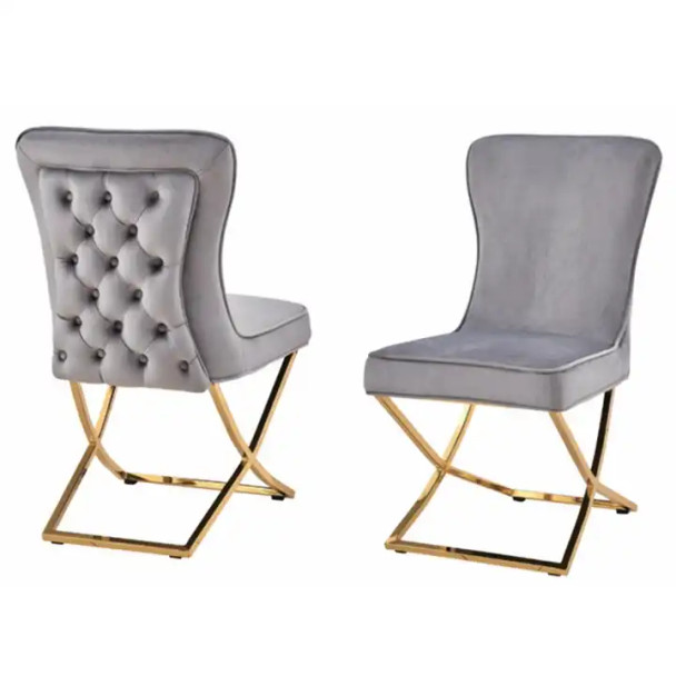 Home Vive - Layla Button-Back Dining Chairs