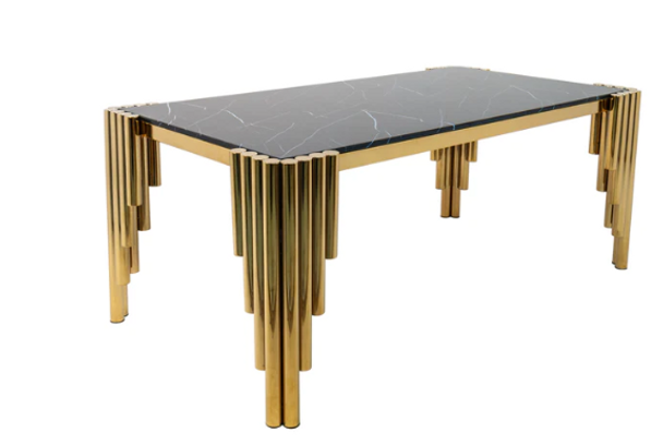 Home Vive -  Jesse Marble Top Dinning Table