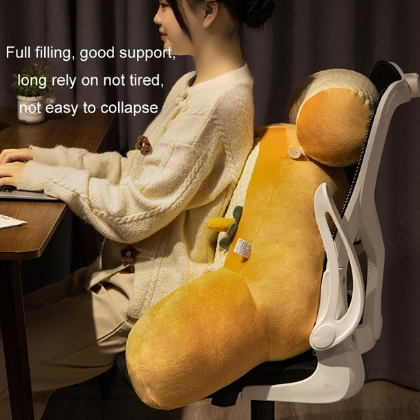 Bedside Cushion Soft-Packed Waist Pillow Sofa Tatami, Size: Medium(Toast)