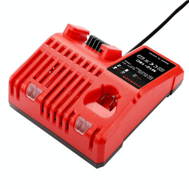 M12-18C For Milwaukee 18V Power Tools Battery Charger, Plug: EU