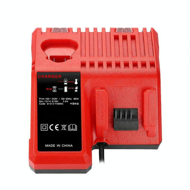 M12-18C For Milwaukee 18V Power Tools Battery Charger, Plug: EU