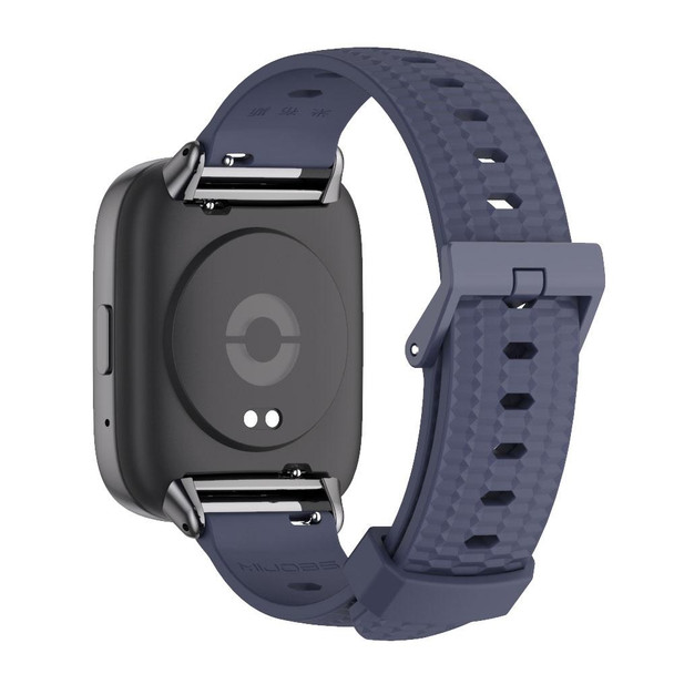 For Redmi Watch 3 Lite / Watch 3 Active Mijobs Honeycomb Texture TPU Watch Band(Midnight Blue Black)