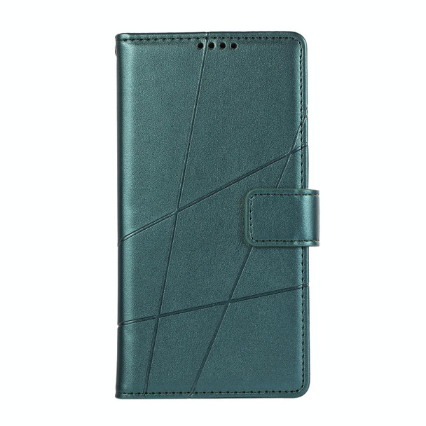 For Google Pixel 8 Pro PU Genuine Leatherette Texture Embossed Line Phone Case(Green)