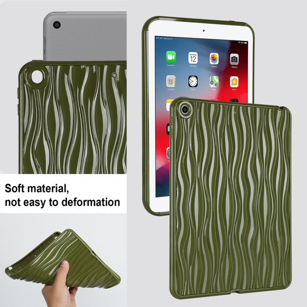 For iPad Pro 9.7 / 9.7 2018 / 2017 Jelly Color Water Ripple TPU Tablet Case(Dark Green)