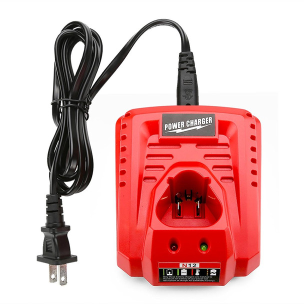 N12 For Milwaukee 10.8/12V Electric Tool Lithium Battery Fast Charger, Plug: US