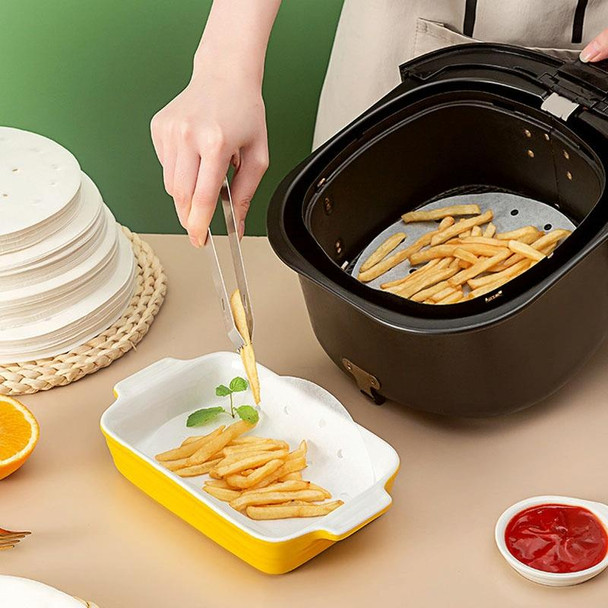 100pcs /Pack Steamer Paper Non-stick Disposable Grease-proof Paper Round Air Fryer Pad, Size: 6 Inches (15.2cm)