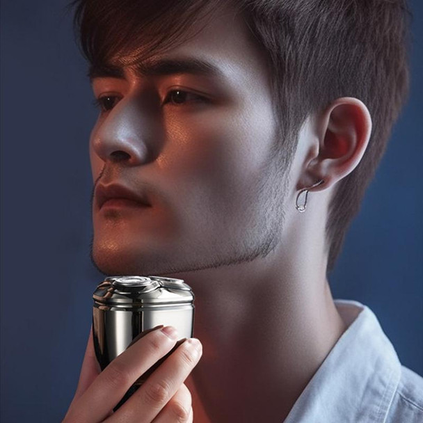 Mini Magnetic Head Shaver Smart LED Display Electric Shaver, Color: Gun-color